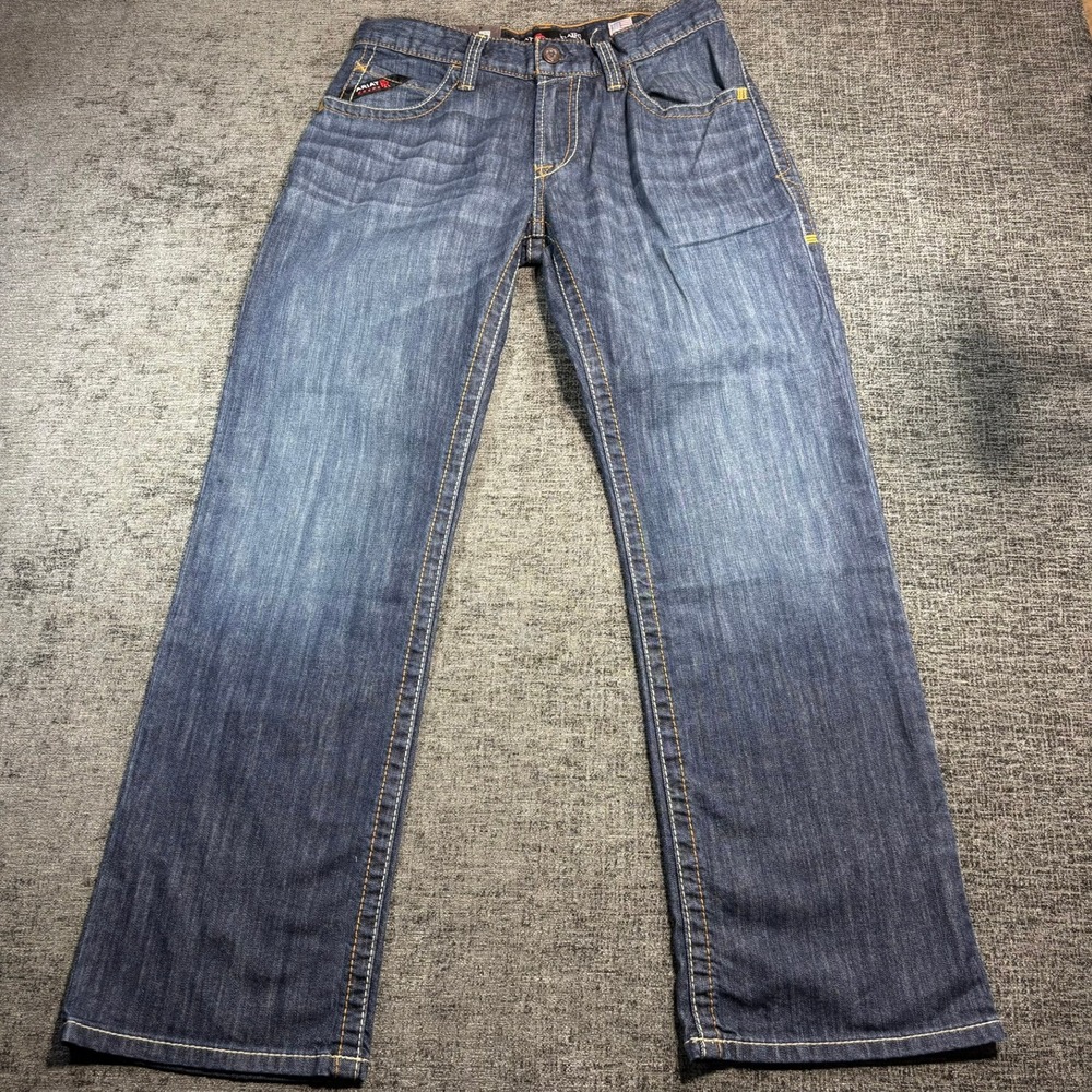 Ariat M4 Relaxed Boot Cut Jeans Mens 30x30 Blue FR Flame Resistant 10023466